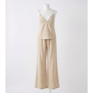 NEW FAHERTY riviera linen tank in driftwood stripe